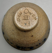 Load image into Gallery viewer, Bowl #2 in Salt Glaze with Cobalt Accents, 5.75"dia. (Pots From The Past)
