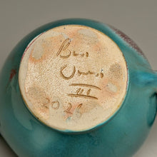 Load image into Gallery viewer, Teapot in Chinese Blue/Ruby Jade, 7.75"h (Ben Owen III)
