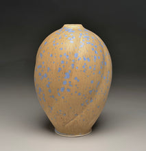 Load image into Gallery viewer, Melon Egg Vase in Stardust Blue, 8"h (Ben Owen III)
