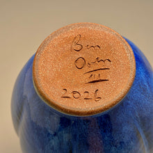 Load image into Gallery viewer, Square-Shouldered Melon Egg Vase in Opal Blue, 8.25"h (Ben Owen III)
