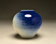 Load image into Gallery viewer, Egg Vase in Salt and Cobalt, 3"dia. (Benjamin Owen IV)

