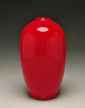 Load image into Gallery viewer, Egg Vase in Chinese Red, 8.5"h (Ben Owen III)
