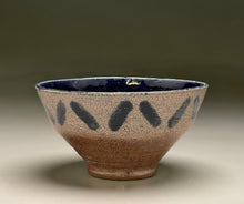 Load image into Gallery viewer, Bowl in Salt Glaze with Cobalt Accents, 5.5"dia. (Pots From The Past)
