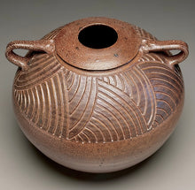 Load image into Gallery viewer, Carved Two-Handle Urn in Salt Glaze, 10"h (Ben Owen III)
