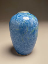 Load image into Gallery viewer, Egg Vase #1 in Turquoise Crystalline, 5.5&quot;h (Ben Owen III)
