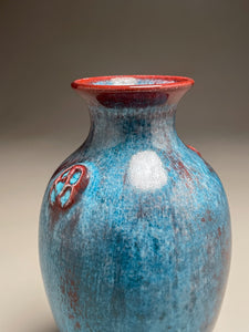 Dogwood Vase in Chinese Blue, 7.75"h (Ben Owen III)