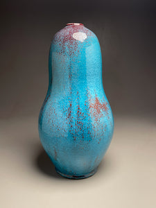 Gourd Vase in Chinese Blue, 18.25"h (Ben Owen III)