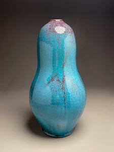 Gourd Vase in Chinese Blue, 18.25"h (Ben Owen III)