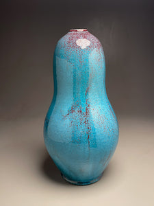 Gourd Vase in Chinese Blue, 18.25"h (Ben Owen III)