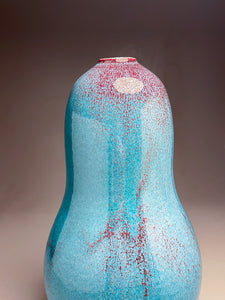 Gourd Vase in Chinese Blue, 18.25"h (Ben Owen III)