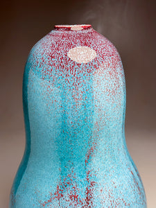 Gourd Vase in Chinese Blue, 18.25"h (Ben Owen III)