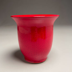 Bell Vase #1 in Chinese Red, 5.25"h (Ben Owen III)