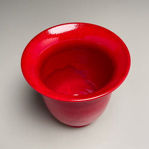 Bell Vase #1 in Chinese Red, 5.25"h (Ben Owen III)