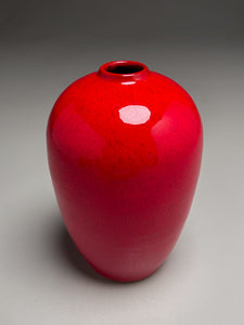 Egg Vase in Chinese Red, 6"h (Ben Owen III)