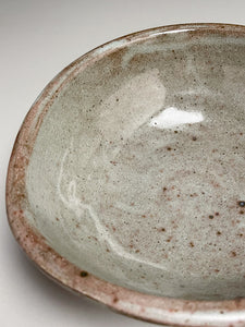 Altered Triangle Serving Bowl in Blue Celadon, 9"dia. (Elizabeth McAdams)