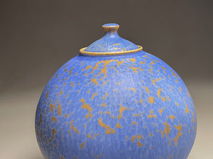 Covered Jar in Stardust Blue, 10.25"h (Ben Owen III)