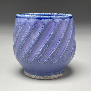 Carved Cup #2 in Nebular Purple, 3.75"h (Tableware Collection)