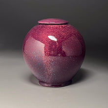 Load image into Gallery viewer, Covered Jar #2 in Pomegranate, 8.5&quot;h (Ben Owen III)
