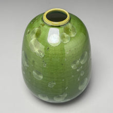 Load image into Gallery viewer, Pear Vase in Lily Pad Green Crystalline, 5.25"h (Ben Owen III)
