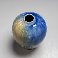 Load image into Gallery viewer, Egg Vase #1 in Cobalt, Ash &amp; Salt Glazes, 5.5"h (Ben Owen III)
