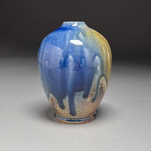 Load image into Gallery viewer, Egg Vase #1 in Cobalt, Ash &amp; Salt Glazes, 5.5"h (Ben Owen III)
