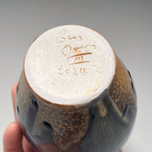 Load image into Gallery viewer, Egg Vase #1 in Cobalt, Ash &amp; Salt Glazes, 5.5"h (Ben Owen III)
