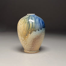 Load image into Gallery viewer, Egg Vase #2 in Cobalt, Ash &amp; Salt Glazes, 5.75"h (Ben Owen III)
