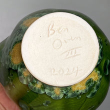 Load image into Gallery viewer, Melon Teapot with Post-and-Lintel Handle in Lily Pad Green Glaze, 8"h (Ben Owen III)
