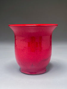 Bell Vase #3 in Chinese Red, 5"h (Ben Owen III)