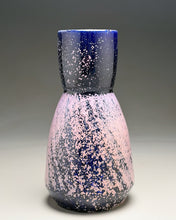Load image into Gallery viewer, Hourglass Carved Flower Vase in Nebular Purple, 11.25"h (Ben Owen III)
