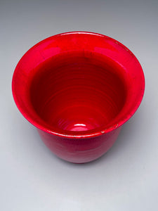 Bell Vase in Chinese Red, 7.5"h (Ben Owen III)