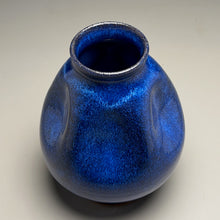 Load image into Gallery viewer, Dimpled Globe Vase in Opal Blue, 8.5"h (Ben Owen III)
