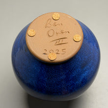 Load image into Gallery viewer, Dimpled Globe Vase in Opal Blue, 8.5"h (Ben Owen III)
