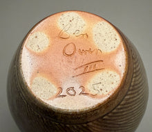 Load image into Gallery viewer, Pitcher with Combed Lines in Copper Penny, 11"h (Ben Owen III)
