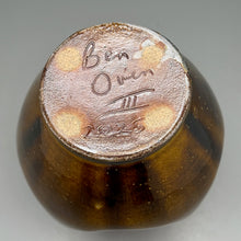 Load image into Gallery viewer, Dimpled Globe Vase in Celadon Amber, 9.25"dia. (Ben Owen III)
