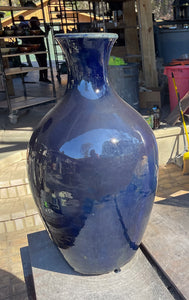 Vase in Dark Blue, 24.5"h. (Elizabeth McAdams)