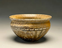 Load image into Gallery viewer, Carved Bowl #1 in Ash Glazes, 5"dia. (Silas Bradley)
