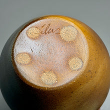 Load image into Gallery viewer, Lidded Gourd Vase in Ash with Cobalt, 13.5"h (Silas Bradley)
