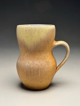 Load image into Gallery viewer, Gourd Mug #1 in Yellow Matte, 5.5"h (Silas Bradley)
