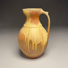 Load image into Gallery viewer, Melon Line Pitcher in Yellow Matte, Pumpkin &amp; Ash Glazes, 11&quot;h (Ben Owen III)
