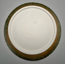 Load image into Gallery viewer, Serving Platter in Lily Pad Green Crystalline, 14.75"dia. (Ben Owen III)
