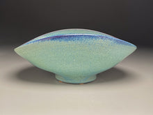 Load image into Gallery viewer, Altered Bowl in Rutile Blue and Turquoise Matte Glaze, 5"h (Ben Owen III)

