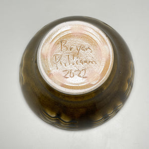 Carved Bowl in Amber Celadon, 7"dia. (Bryan Pulliam)