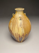 Load image into Gallery viewer, Combed Edo Jar in Cobalt, Yellow Matte &amp; Ash, 11.25&quot;h (Ben Owen III)
