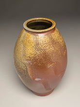 Load image into Gallery viewer, Combed Flower Vase in Ash and Salt Glazes, 10.75&quot;h (Ben Owen III)
