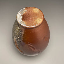 Load image into Gallery viewer, Combed Flower Vase in Ash and Salt Glazes, 10.75&quot;h (Ben Owen III)
