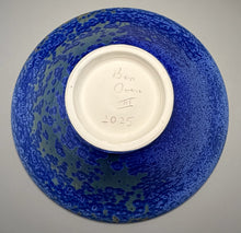 Load image into Gallery viewer, Trumpet Flair Bowl in Cobalt Crystalline, 16.5"dia. (Ben Owen III)
