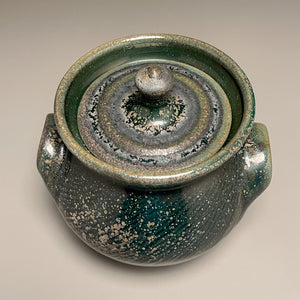 Handled Jar #1 in Patina Green Glaze, 6.5"h (Tableware Collection)