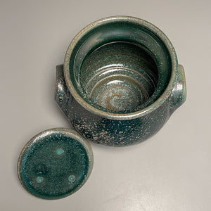 Handled Jar #1 in Patina Green Glaze, 6.5"h (Tableware Collection)