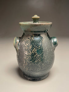 Handled Jar #2 in Patina Green Glaze, 8"h (Tableware Collection)